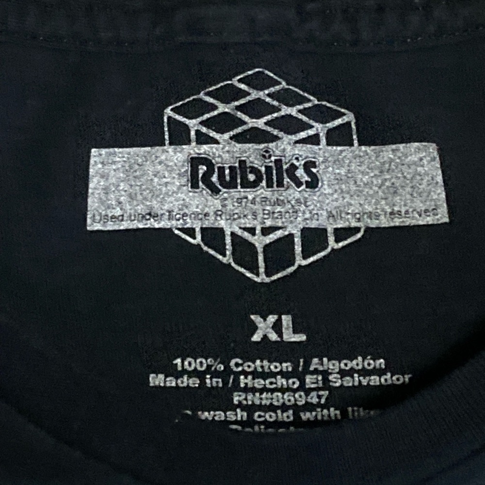 Rubik’s T Shirt XL Black - Picture 2 of 3